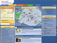 Tablet Screenshot of heart-of-paris-hotels.com